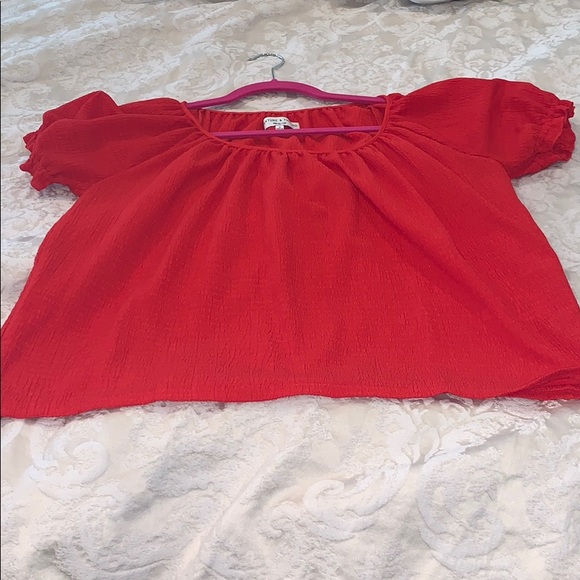 Madewell red blouse - Picture 5 of 5